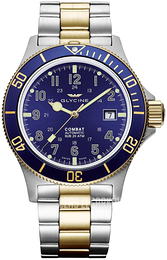 Glycine Combat Niebieski/Pozlacana Ø42 mm GL0081