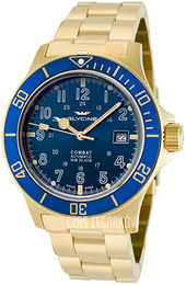 Glycine Combat Niebieski/Pozlacana Ø42 mm GL0082