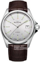 Glycine Combat Srebrny/Skóra Ø36 mm GL0112