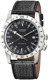 Glycine Airman Czarny/Skóra Ø40 mm GL0163