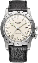 Glycine Airman Czarny/Skóra Ø40 mm GL0164