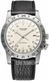 Glycine Airman Biały/Skóra Ø40 mm GL0165