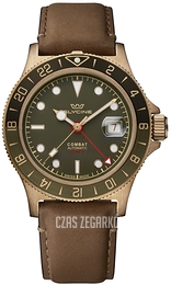 Glycine Combat Sub Zielony/Skóra Ø42 mm GL0318