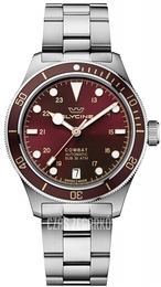 Glycine Combat Sub Czerwony/Stal Ø36 mm GL0395