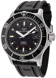 Glycine Combat Czarny/Guma Ø42 mm GL0433