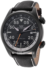 Glycine Airpilot Gmt Czarny/Skóra Ø44 mm GL0435