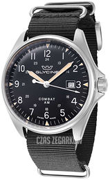 Glycine Combat Czarny/Skóra Ø43 mm GL0459