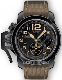 Graham Chronofighter Oversize Czarny/Tkanina Ø47 mm 2CCAU.B02A