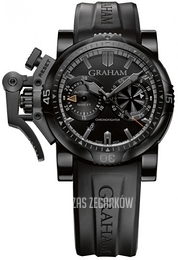 Graham Chronofighter Oversize Czarny/Guma Ø47 mm 2OVEB.B40A