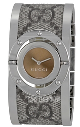 Gucci Twirl Brązowy/Stal Ø23.5 mm YA112425