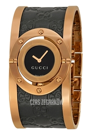 Gucci Twirl Czarny/Stal w kolorze różowego złota Ø23.5 mm YA112438
