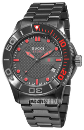 Gucci 126 XL Czarny/Stal Ø44 mm YA126230