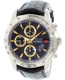 Gucci G-Timeless Czarny/Skóra Ø44 mm YA126237