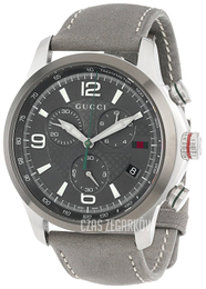 Gucci 126 XL Szary/Skóra Ø44 mm YA126242