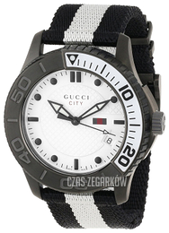 Gucci 126 XL Biały/Tkanina Ø44 mm YA126243