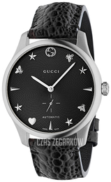 Gucci G-Timeless Czarny/Skóra Ø40 mm YA126331