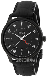 Gucci G-Timeless Czarny/Skóra Ø40 mm YA126333