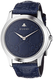 Gucci G-Timeless Niebieski/Skóra Ø38 mm YA1264032