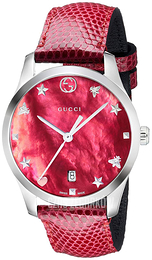 Gucci G-Timeless Czerwony/Skóra Ø36 mm YA1264041