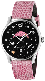 Gucci G-Timeless Czarny/Skóra Ø36 mm YA1264046