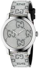 Gucci G-Timeless Szary/Skóra Ø38 mm YA1264058