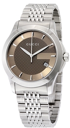 Gucci G-Timeless Brązowy/Stal Ø38 mm YA126406