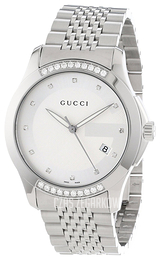 Gucci 126 MD Srebrny/Stal Ø38 mm YA126407