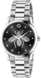 Gucci G-Timeless Czarny/Stal Ø38 mm YA1264136