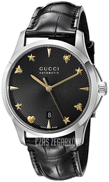 Gucci G-Timeless Czarny/Skóra Ø38 mm YA126469