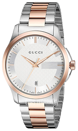 Gucci G-Timeless Srebrny/Stal w kolorze różowego złota Ø38 mm YA126473