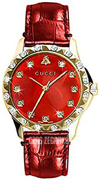 Gucci Czerwony/Skóra Ø38 mm YA126475