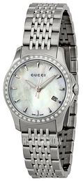Gucci 126 SM Biały/Stal Ø27 mm YA126506