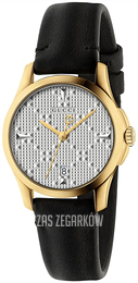 Gucci G-Timeless Srebrny/Skóra Ø27 mm YA126571