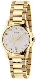 Gucci G-Timeless Srebrny/Stal w odcieniu złota Ø27 mm YA126576