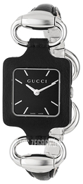 Gucci 130 MD Czarny/Stal 25x25 mm YA130402