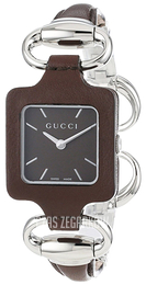 Gucci 130 MD Brązowy/Stal 25x25 mm YA130403