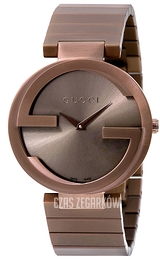Gucci Interlocking Brązowy/Stal Ø37 mm YA133317