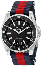 Gucci Dive Czarny/Tkanina Ø45 mm YA136210