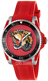 Gucci Dive Czerwony/Guma Ø40 mm YA136315