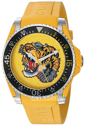 Gucci Dive Żółty/Guma Ø40 mm YA136317