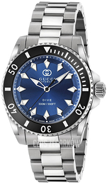 Gucci Dive Niebieski/Stal Ø40 mm YA136362