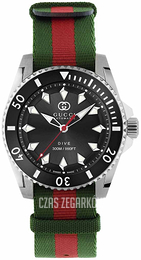 Gucci Dive Czarny/Tkanina Ø40 mm YA136364