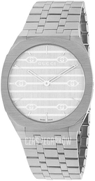 Gucci 25H Biały/Stal Ø34 mm YA163402