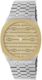 Gucci 25H Żółte złoto/Stal Ø34 mm YA163403