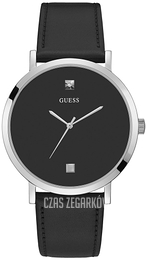 Guess Supernova Czarny/Skóra Ø44 mm GW0009G1