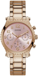 Guess Gwen Różowy/Stal w kolorze różowego złota Ø38 mm GW0035L3