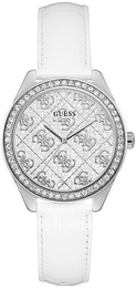 Guess Sugar Srebrny/Skóra Ø36.5 mm GW0098L1