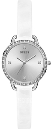 Guess Srebrny/Skóra Ø30 mm GW0099L1
