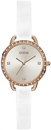 Guess Srebrny/Skóra Ø30 mm GW0099L4