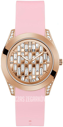 Guess Różowe złoto/Guma Ø39 mm GW0109L2